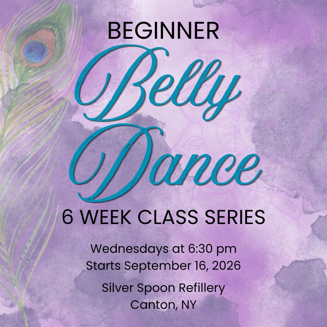 Event flyer for Beginner Belly Dance — 6 Week Class Series